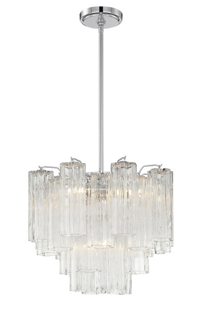 CRYSTORAMA ADD-300-CH-CL Addis 4 Light Polished Chrome Chandelier