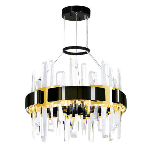 CWI LIGHTING 1592P18-612 Aya LED Integrated Pearl Black Chandelier