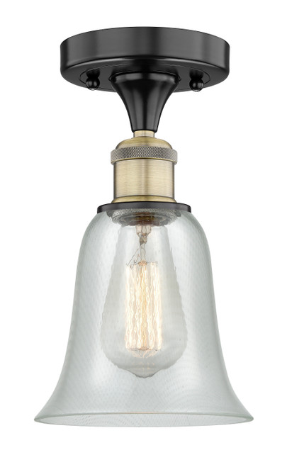 INNOVATIONS 616-1F-BAB-G2812 Hanover 1 6.25 inch Flush Mount Black Antique Brass