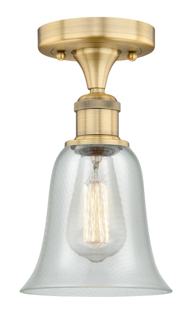 INNOVATIONS 616-1F-BB-G2812 Hanover 1 6.25 inch Flush Mount Brushed Brass