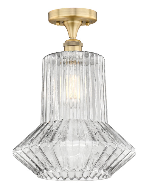 INNOVATIONS 616-1F-BB-G212 Springwater 1 12 inch Flush Mount Brushed Brass