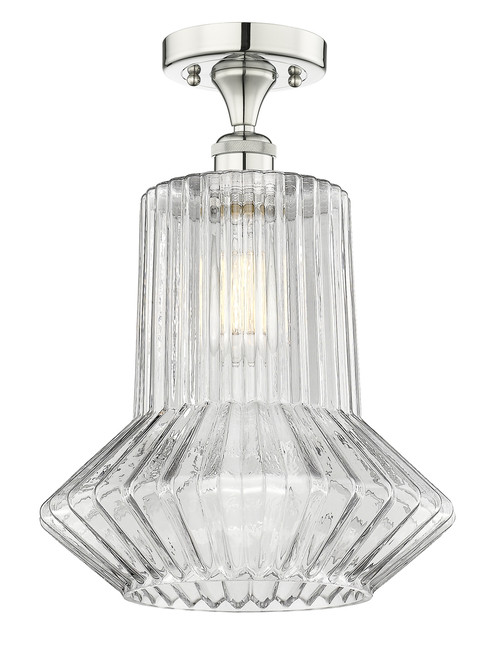 INNOVATIONS 616-1F-PN-G212 Springwater 1 12 inch Flush Mount Polished Nickel