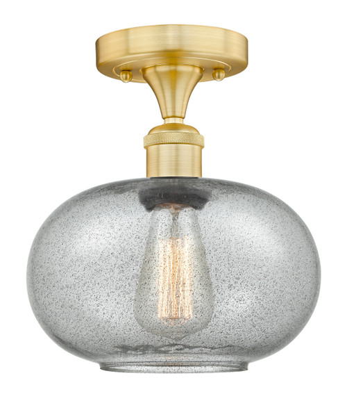 INNOVATIONS 616-1F-SG-G247 Gorham 1 9.5 inch Flush Mount Satin Gold