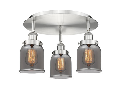 INNOVATIONS 916-3C-SN-G53 Cone 3 16.75 inch Flush Mount Satin Nickel