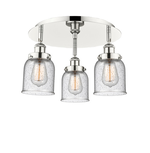 INNOVATIONS 916-3C-PN-G54 Cone 3 16.75 inch Flush Mount Polished Nickel