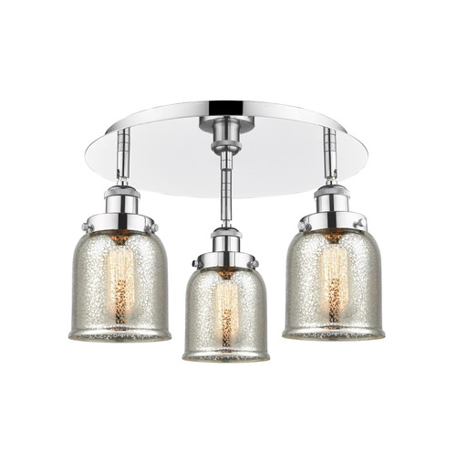 INNOVATIONS 916-3C-PC-G58 Cone 3 16.75 inch Flush Mount Polished Chrome