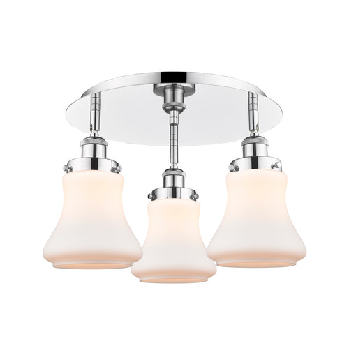INNOVATIONS 916-3C-PC-G191 Bellmont 3 17.75 inch Flush Mount Polished Chrome