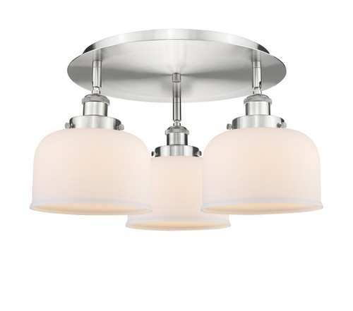 INNOVATIONS 916-3C-SN-G71 Cone 3 19.75 inch Flush Mount Satin Nickel