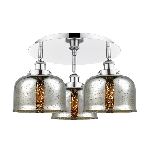 INNOVATIONS 916-3C-PC-G78 Cone 3 19.75 inch Flush Mount Polished Chrome