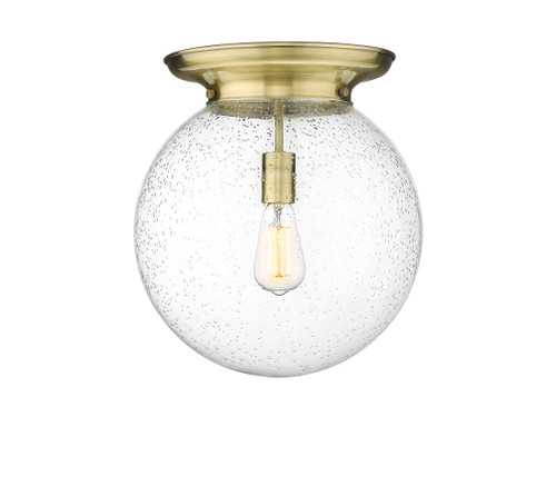 INNOVATIONS 221-1F-AB-G204-14 Beacon 1 14 inch Flush Mount Antique Brass