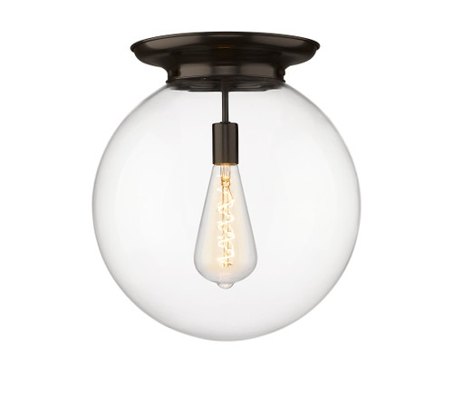 INNOVATIONS 221-1F-OB-G202-16 Beacon 1 16 inch Flush Mount Oil Rubbed Bronze