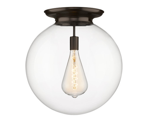 INNOVATIONS 221-1F-OB-G202-18 Beacon 1 18 inch Flush Mount Oil Rubbed Bronze