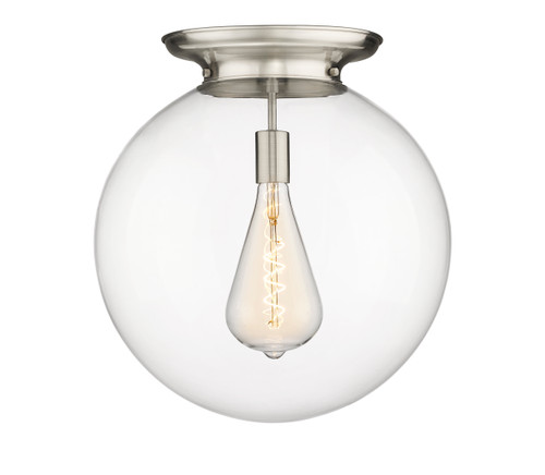 INNOVATIONS 221-1F-SN-G202-18 Beacon 1 18 inch Flush Mount Satin Nickel