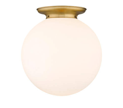 INNOVATIONS 221-1F-BB-G201-18 Beacon 1 18 inch Flush Mount Brushed Brass