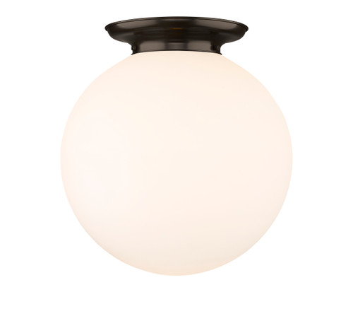 INNOVATIONS 221-1F-OB-G201-18 Beacon 1 18 inch Flush Mount Oil Rubbed Bronze