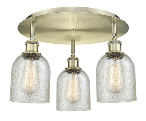 INNOVATIONS 516-3C-AB-G259 Caledonia 3 16.75 inch Flush Mount Antique Brass
