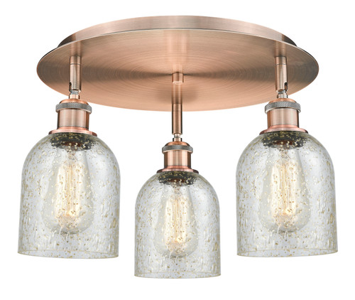 INNOVATIONS 516-3C-AC-G259 Caledonia 3 16.75 inch Flush Mount Antique Copper
