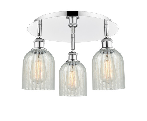 INNOVATIONS 516-3C-PC-G2511 Caledonia 3 16.75 inch Flush Mount Polished Chrome