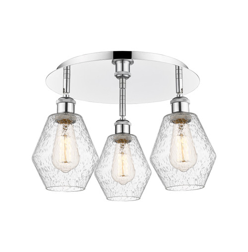 INNOVATIONS 516-3C-PC-G654-6 Cindyrella 3 17.75 inch Flush Mount Polished Chrome