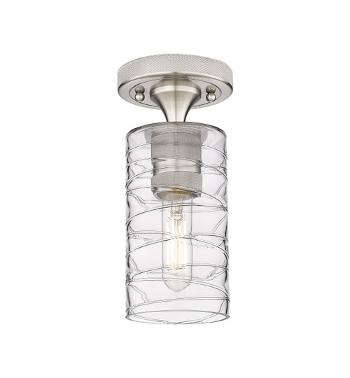 INNOVATIONS 434-1F-SN-G434-7DE Crown Point 1 4.5 inch Flush Mount Satin Nickel INNOVATIONS 434-1F-SN-G434-7DE Crown Point 1 4.5 inch Flush Mount Satin Nickel