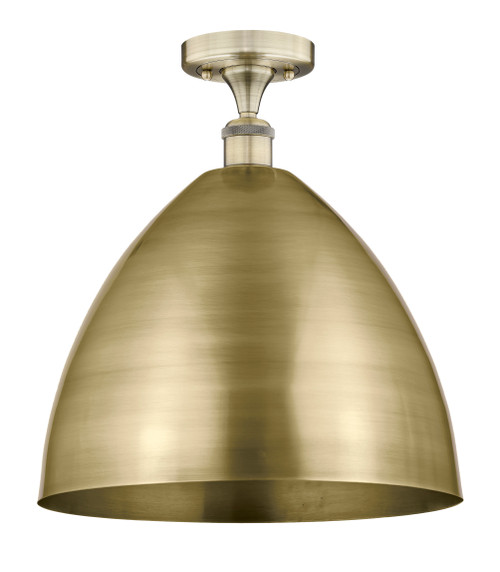 INNOVATIONS 616-1F-AB-MBD-16-AB Metal Bristol 1 16 inch Semi-Flush Mount Antique Brass