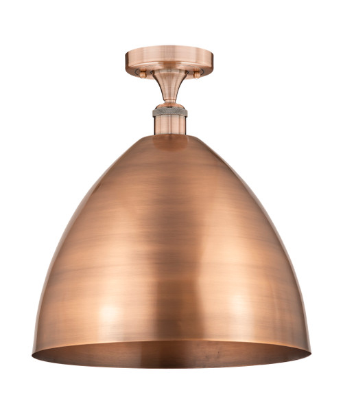 INNOVATIONS 616-1F-AC-MBD-16-AC Metal Bristol 1 16 inch Semi-Flush Mount Antique Copper