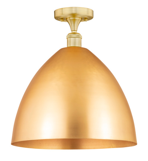 INNOVATIONS 616-1F-SG-MBD-16-SG Metal Bristol 1 Light 16 inch Semi-Flush Mount Satin Gold