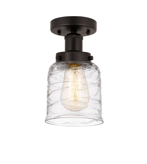 INNOVATIONS 616-1F-OB-G513 Bell 1 Light 6.5 inch Semi-Flush Mount Oil Rubbed Bronze