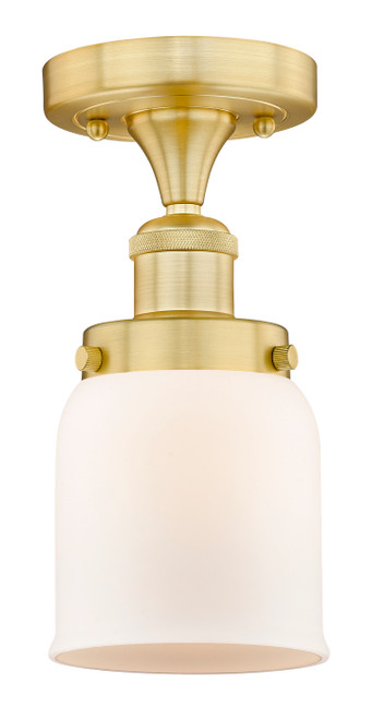INNOVATIONS 616-1F-SG-G51 Bell 1 6.5 inch Semi-Flush Mount Satin Gold