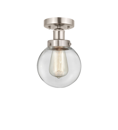 INNOVATIONS 616-1F-SN-G202-6 Beacon 1 Light 6.5 inch Semi-Flush Mount Brushed Satin Nickel