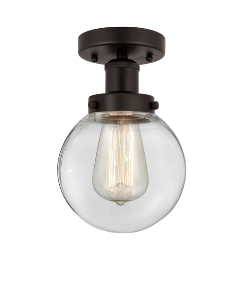 INNOVATIONS 616-1F-OB-G202-6 Beacon 1 Light 6.5 inch Semi-Flush Mount Oil Rubbed Bronze