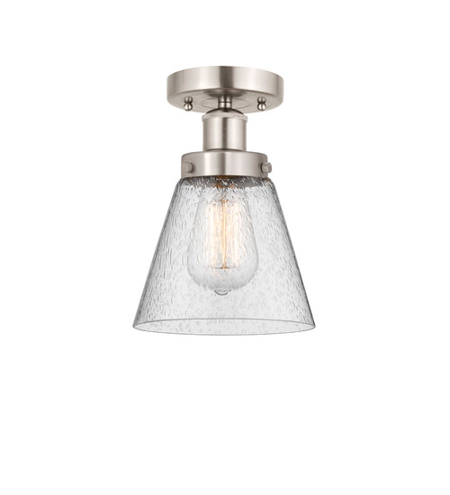 INNOVATIONS 616-1F-SN-G64 Cone 1 Light 6.5 inch Semi-Flush Mount Brushed Satin Nickel