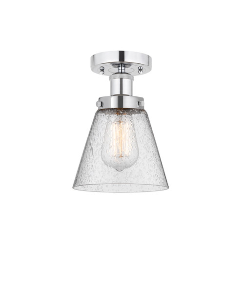 INNOVATIONS 616-1F-PC-G64 Cone 1 Light 6.5 inch Semi-Flush Mount Polished Chrome