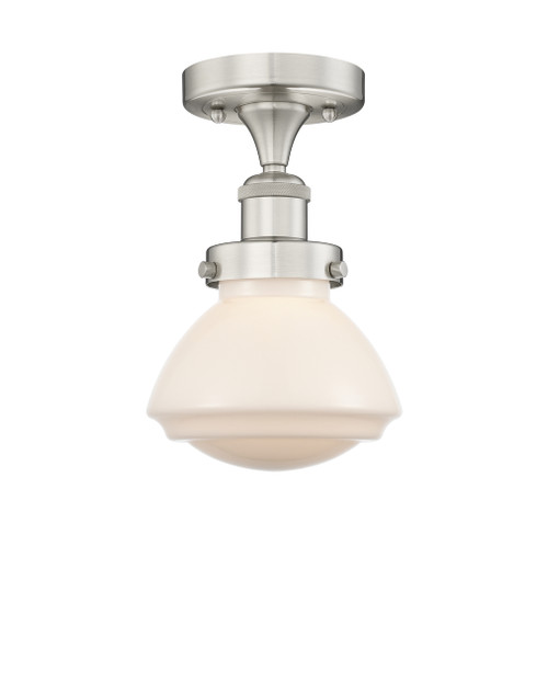 INNOVATIONS 616-1F-SN-G321 Olean 1 Light 6.5 inch Semi-Flush Mount Brushed Satin Nickel