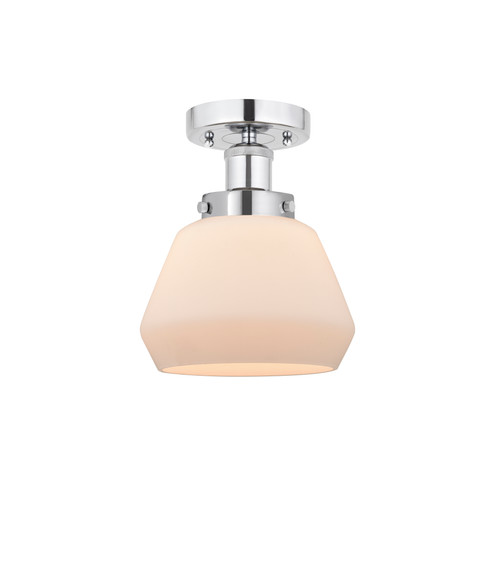 INNOVATIONS 616-1F-PC-G171 Fulton 1 Light 6.5 inch Semi-Flush Mount Polished Chrome
