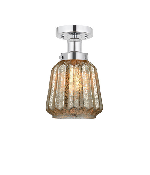 INNOVATIONS 616-1F-PC-G146 Chatham 1 Light 6.5 inch Semi-Flush Mount Polished Chrome