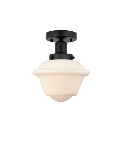 INNOVATIONS 616-1F-BK-G531 Oxford 1 Light 6.5 inch Semi-Flush Mount Matte Black