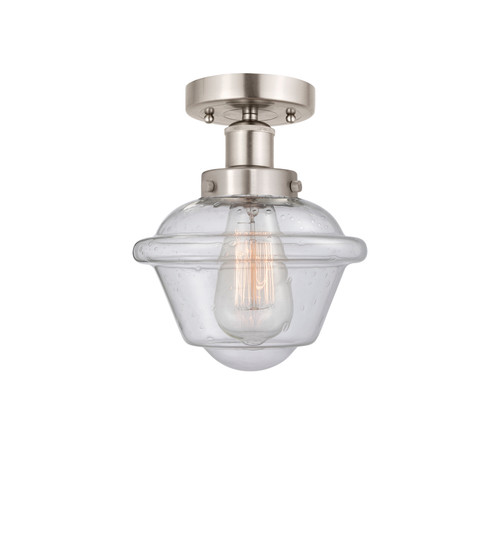 INNOVATIONS 616-1F-SN-G534 Oxford 1 Light 6.5 inch Semi-Flush Mount Brushed Satin Nickel