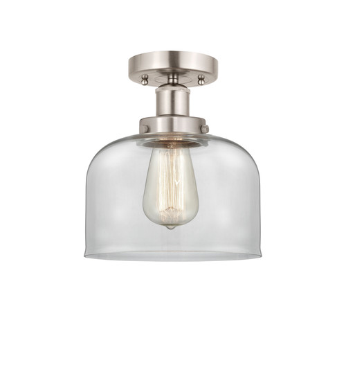 INNOVATIONS 616-1F-SN-G72 Bell 1 Light 6.5 inch Semi-Flush Mount Brushed Satin Nickel