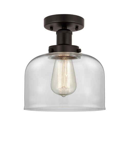 INNOVATIONS 616-1F-OB-G72 Bell 1 Light 6.5 inch Semi-Flush Mount Oil Rubbed Bronze