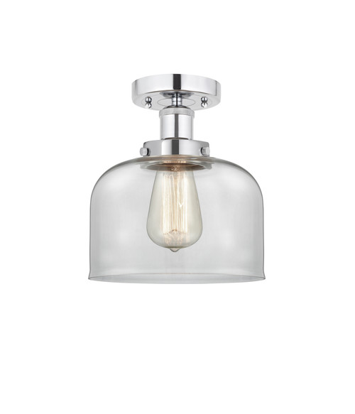 INNOVATIONS 616-1F-PC-G72 Bell 1 Light 6.5 inch Semi-Flush Mount Polished Chrome