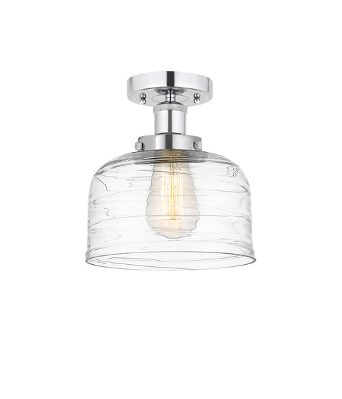 INNOVATIONS 616-1F-PC-G713 Bell 1 Light 6.5 inch Semi-Flush Mount Polished Chrome