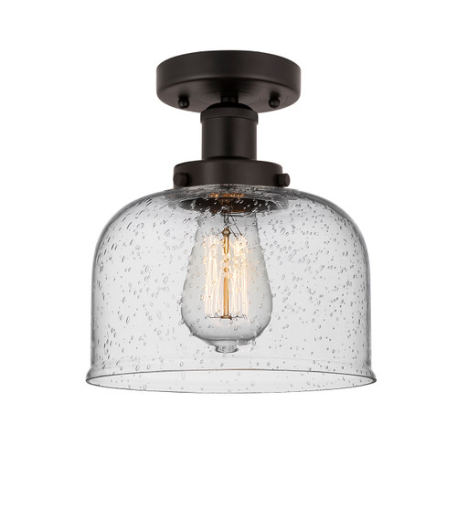INNOVATIONS 616-1F-OB-G74 Bell 1 Light 6.5 inch Semi-Flush Mount Oil Rubbed Bronze