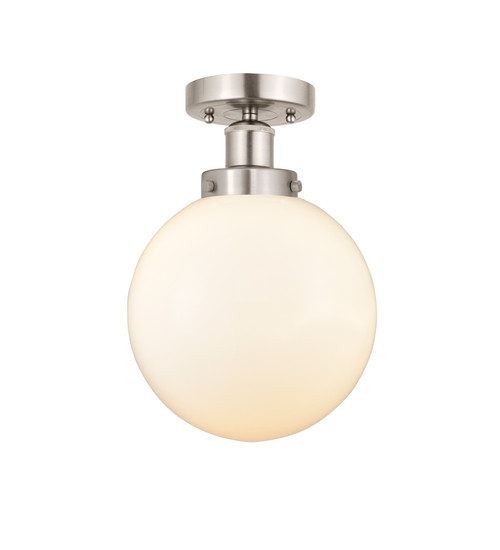 INNOVATIONS 616-1F-SN-G201-8 Beacon 1 Light 6.5 inch Semi-Flush Mount Brushed Satin Nickel