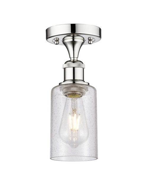 INNOVATIONS 616-1F-PC-G804 Clymer 1 3.875 inch Semi-Flush Mount Polished Chrome