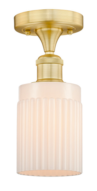 INNOVATIONS 616-1F-SG-G341 Hadley 1 4.5 inch Semi-Flush Mount Satin Gold