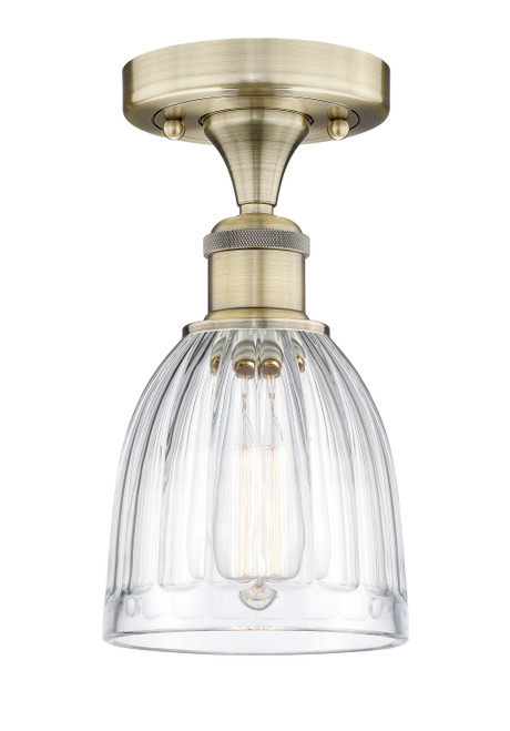 INNOVATIONS 616-1F-AB-G442 Brookfield 1 5.75 inch Semi-Flush Mount Antique Brass