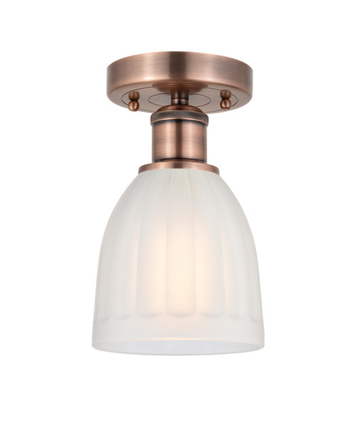 INNOVATIONS 616-1F-AC-G441 Brookfield 1 5.75 inch Semi-Flush Mount Antique Copper