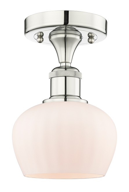 INNOVATIONS 616-1F-PN-G91 Fenton 1 6.5 inch Semi-Flush Mount Polished Nickel
