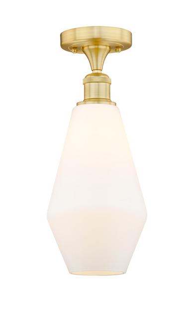 INNOVATIONS 616-1F-SG-G651-7 Cindyrella 1 7 inch Semi-Flush Mount Satin Gold